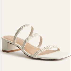 Reformation Cream Heeled Sandals